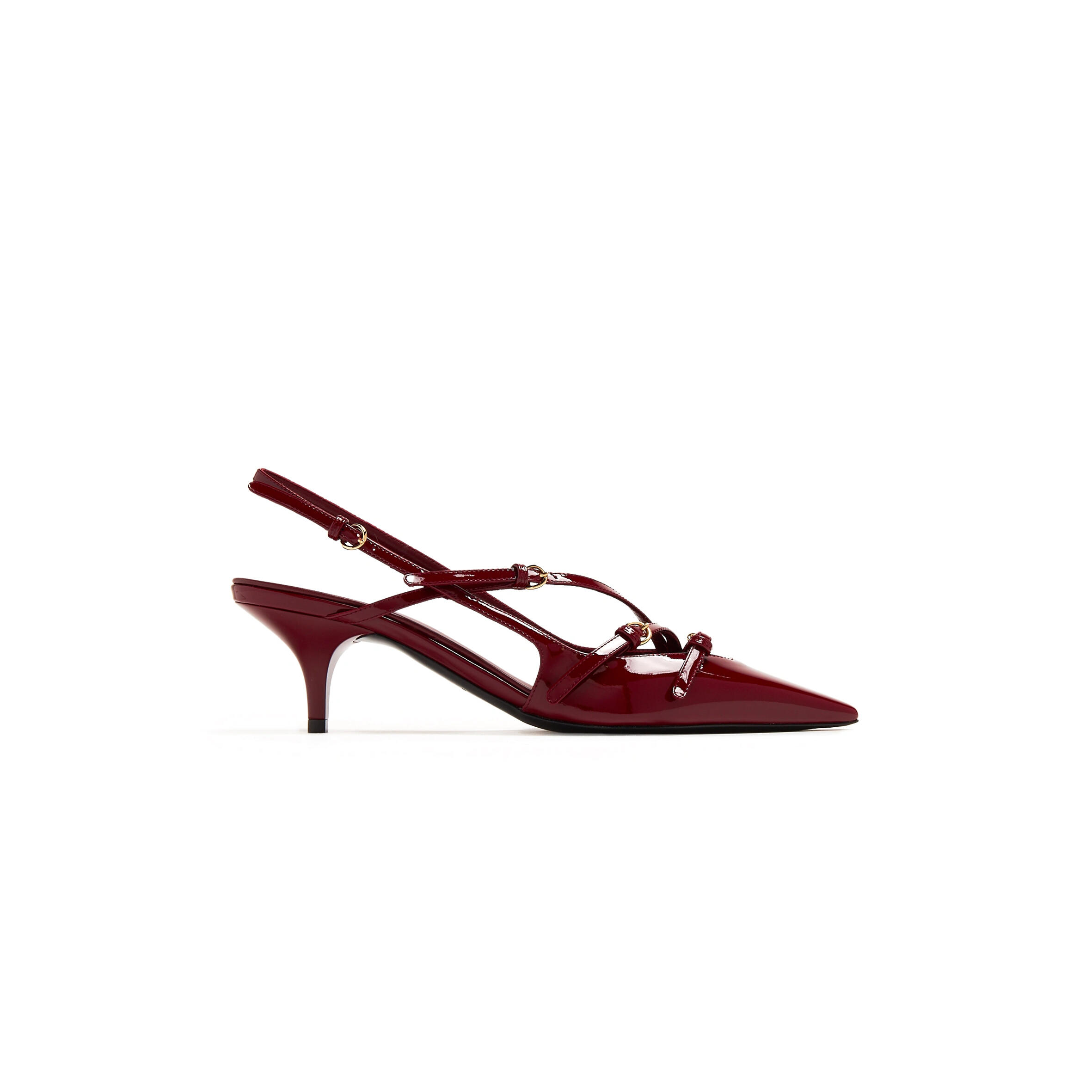 M1v M1v patent leather slingbacks with buckles 5i013e